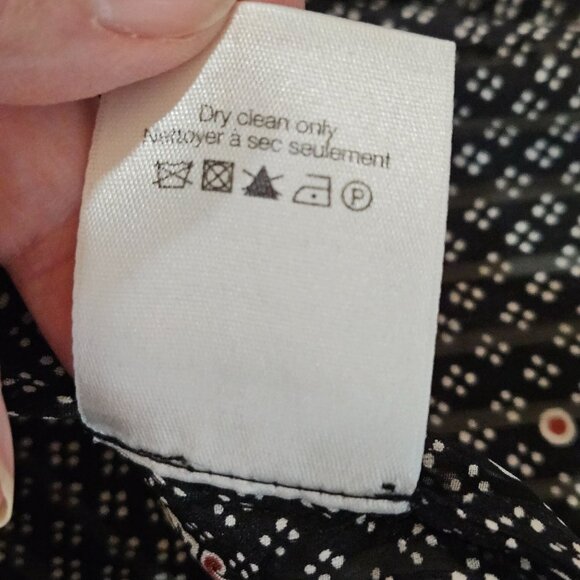 Veronica Beard Maree Smock Cuff Silk Blouse Black Silk Size 6 MSRP $450 - Picture 14 of 14